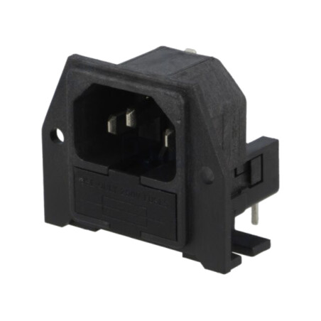 Conector: alimentare AC; soclu; tată; 10A; 250VAC; IEC 60320