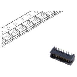Conector: şiruri pini; tată; PIN: 20; 1,27mm; aurit; SMT; şir pini