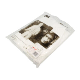 Combinezon de protecţie; Dimensiune: XL; albă; 4515; cu hotă