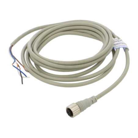 Cablu de conectare; PIN: 4; 3m; mufă; CI; Culoare fir: gri; mamă