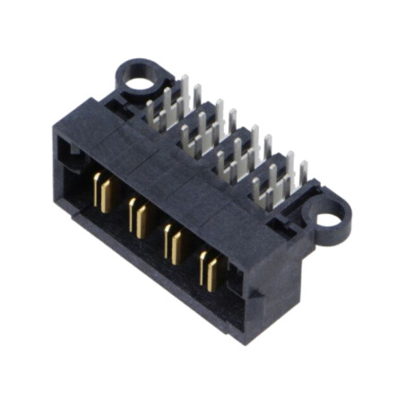 Conector: PCB-PCB; soclu; MPT; tată; PIN: 4; în unghi; 5mm; THT; aurit