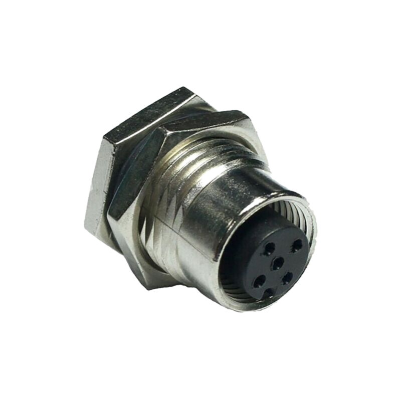 Conector: M12; soclu; mamă; Polarizare: cod D-Ethernet; PIN: 4