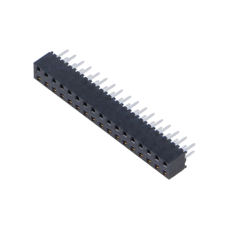Conector: şiruri pini; mamă; PIN: 34; 2mm; aurit; THT; soclu; drept