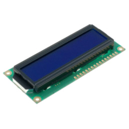 Afişaj: LCD; alfanumerice; STN Negative; 16x2; albastru; LED