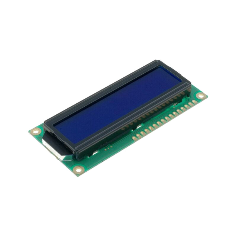 Afişaj: LCD; alfanumerice; STN Negative; 16x2; albastru; LED