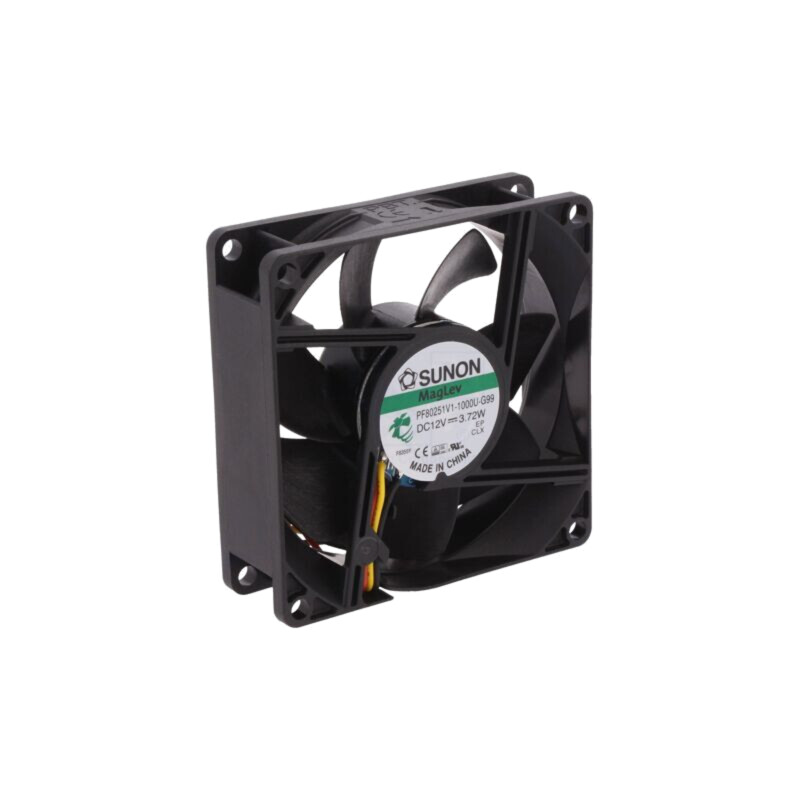Ventilator: DC; axial; 12VDC; 80x80x25mm; 101,4m3/h; 44,7dBA; Vapo
