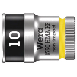 Cap; 6-puncte,tubulară; HEX 10mm; 1/4"; 23mm; oţel crom-vanadium