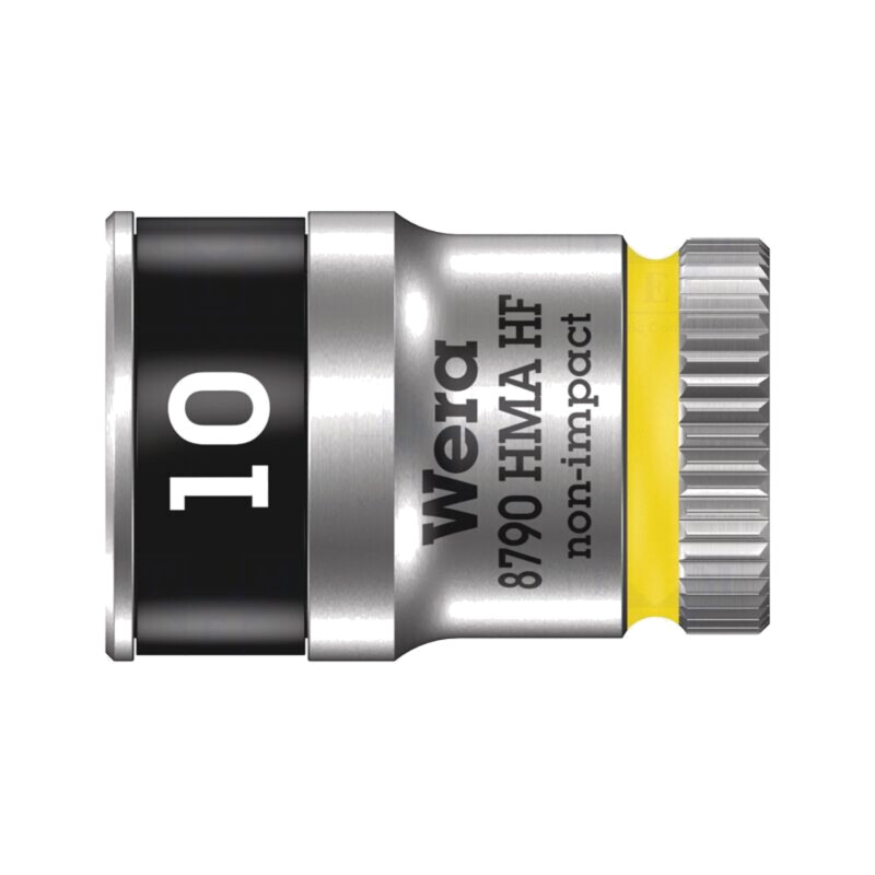 Cap; 6-puncte,tubulară; HEX 10mm; 1/4"; 23mm; oţel crom-vanadium
