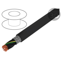 Cablu; ÖLFLEX® CLASSIC 115 CY BK; 18G0,75mm2; PVC; negru