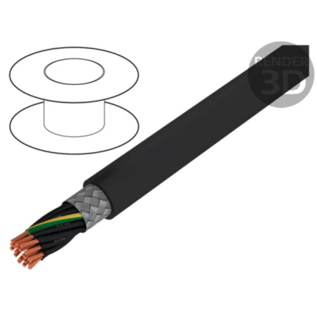 Cablu; ÖLFLEX® CLASSIC 115 CY BK; 18G0,75mm2; PVC; negru