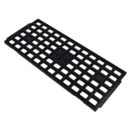 Tăviţă pentru circuite electronice; ESD; 14x20mm; neagră; 150°C