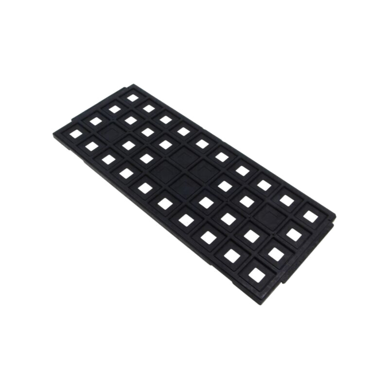 Tăviţă pentru circuite electronice; ESD; 24x24mm; neagră; 130°C