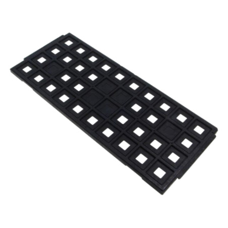 Tăviţă pentru circuite electronice; ESD; 24x24mm; neagră; 130°C