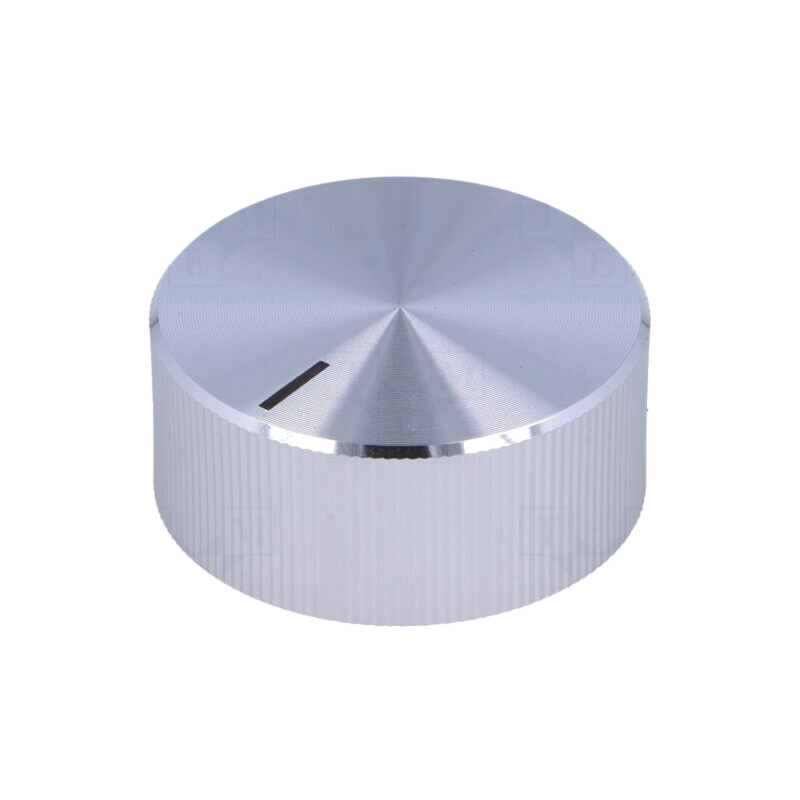 Buton rotativ; cu indicator; aluminiu,plastic; Øax: 6mm; aluminiu