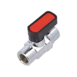 Robinet mecanic cu bilă; max.20bar; alamă nichelată; -20÷80°C