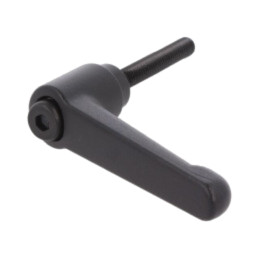 Manetă; franceză; Lung.filet: 50mm; Lung.manetă: 63mm; Corp: neagră