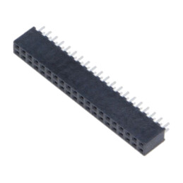 Conector: şiruri pini; mamă; PIN: 40; 2mm; aurit; THT; soclu; drept