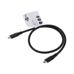 Cablu; USB 3.2; USB C mufă,din ambele părţi; 0,5m; negru; 10Gbps