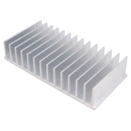 Radiator: extrudat; cu aripioare; L: 80mm; W: 165mm; H: 35mm; brut