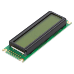 Afişaj: LCD; alfanumerice; STN Positive; 16x2; galben-verde; LED