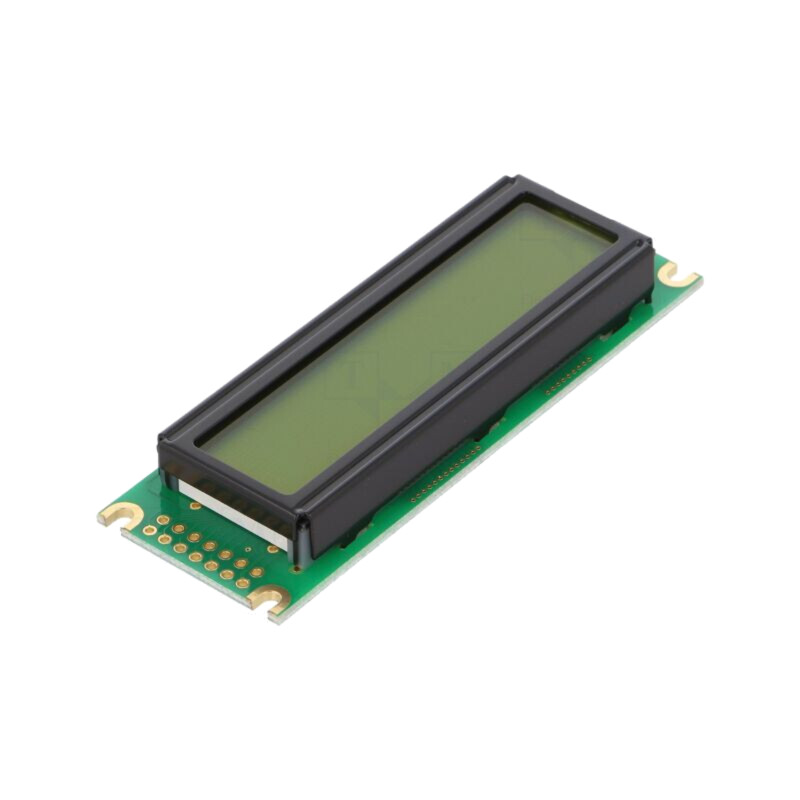 Afişaj: LCD; alfanumerice; STN Positive; 16x2; galben-verde; LED