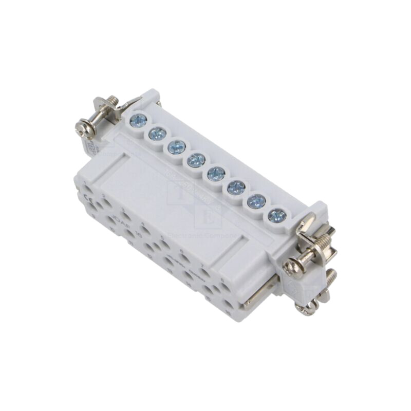 Conector: HDC; inserturi de contact; mamă; JDA; PIN: 16; 16+PE; 16A
