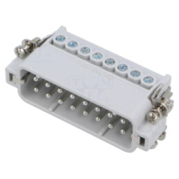 Conector: HDC; inserturi de contact; tată; JDA; PIN: 16; 16+PE; 16A