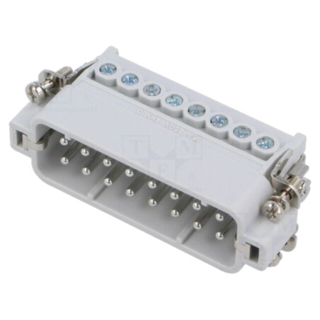 Conector: HDC; inserturi de contact; tată; JDA; PIN: 16; 16+PE; 16A
