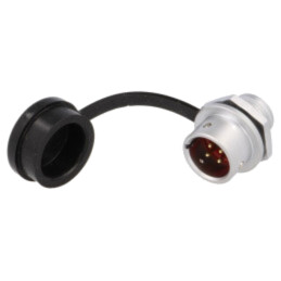 Soclu; SF12; tată; PIN: 4; IP67; 5A; lipire; 200V; 0,75mm2; -40÷100°C