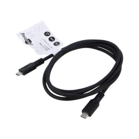 Cablu; USB 3.2; USB C mufă,din ambele părţi; 1,5m; negru; 5Gbps