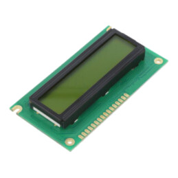 Afişaj: LCD; alfanumerice; STN Positive; 16x2; galben-verde; LED
