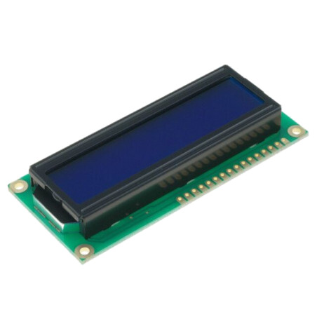 Afişaj: LCD; alfanumerice; STN Negative; 16x2; albastru; LED