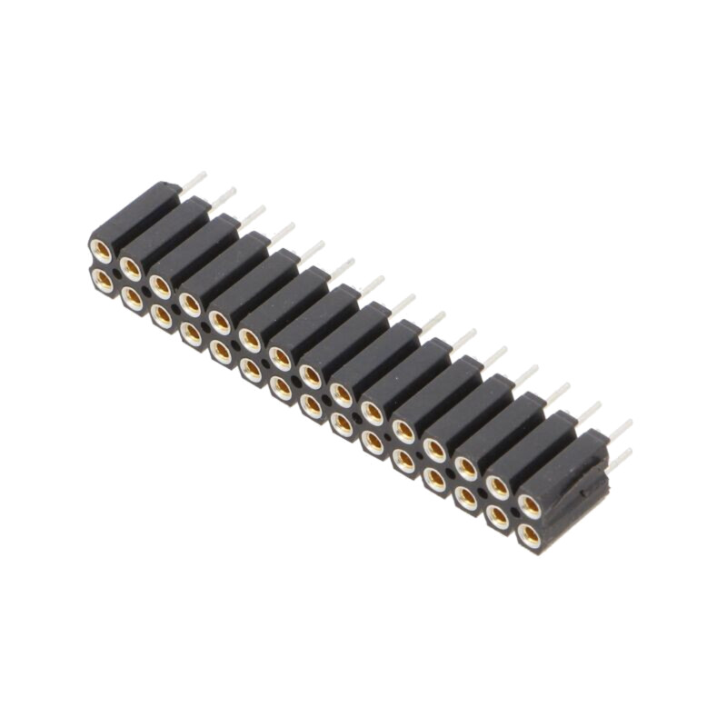 Conector: şiruri pini; soclu; mamă; PIN: 30; drept; 2,54mm; THT; 2x15 Conector: şiruri pini; soclu; mamă; PIN: 30; drept; 2,54mm; THT; 2x15