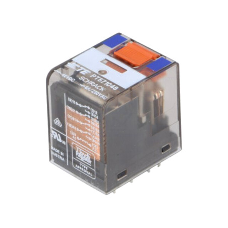 Releu: electromagnetic; 4PDT; Ubobină: 48VDC; Icontacte max: 6A