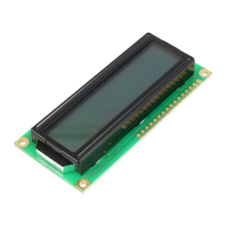Afişaj: LCD; alfanumerice; STN Positive; 16x2; gri; 80x36x13,5mm
