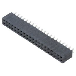 Conector: şiruri pini; mamă; PIN: 40; 2,54mm; aurit; THT; soclu