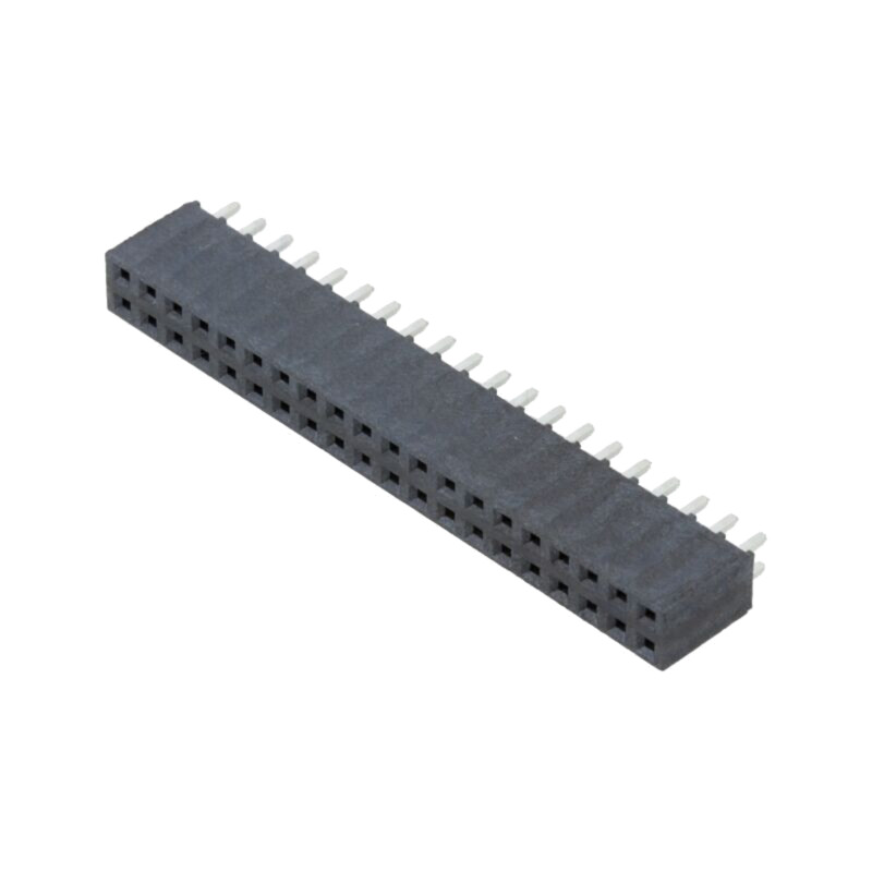 Conector: şiruri pini; mamă; PIN: 40; 2,54mm; aurit; THT; soclu
