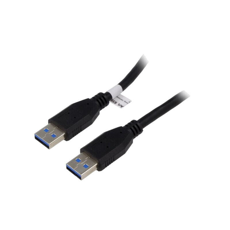 Cablu; cross-over,USB 3.0; USB A mufă,din ambele părţi; 3m