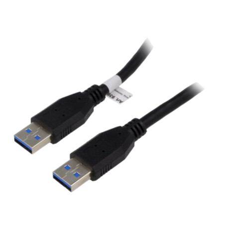 Cablu; cross-over,USB 3.0; USB A mufă,din ambele părţi; 3m