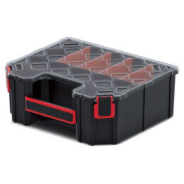 Container: colectiv; cu partiții; neagră; înalt; 284x243x105mm
