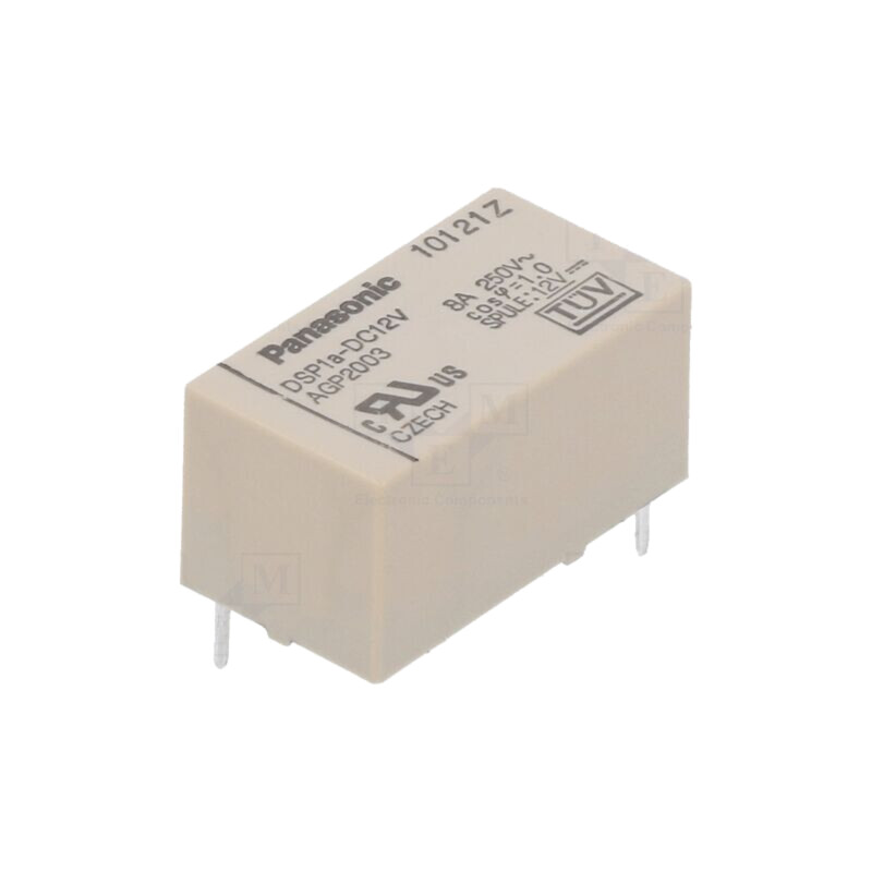 Releu: electromagnetic; SPST-NO; Ubobină: 12VDC; Icontacte max: 8A