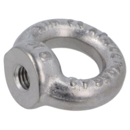 Piuliţă cu inel; tip ochi; M8; oțel inoxidabil A2; DIN 582; 20mm
