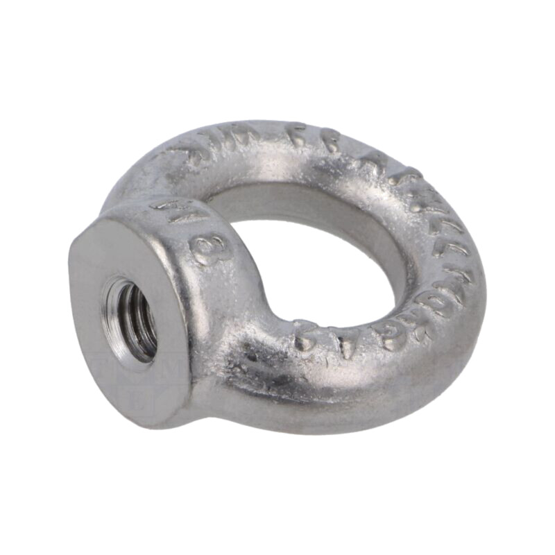 Piuliţă cu inel; tip ochi; M8; oțel inoxidabil A2; DIN 582; 20mm