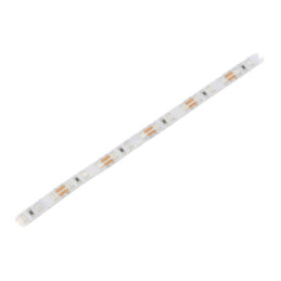 Bandă LED; roşie; 2835; LED/m: 96; 8mm; PCB albe; IP20; 15W/m; 12VDC