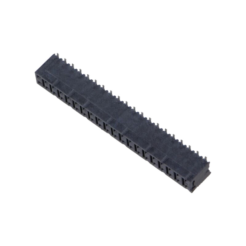 Conector: şiruri pini; mamă; PIN: 40; 2,54mm; aurit; SMT; soclu; rolă