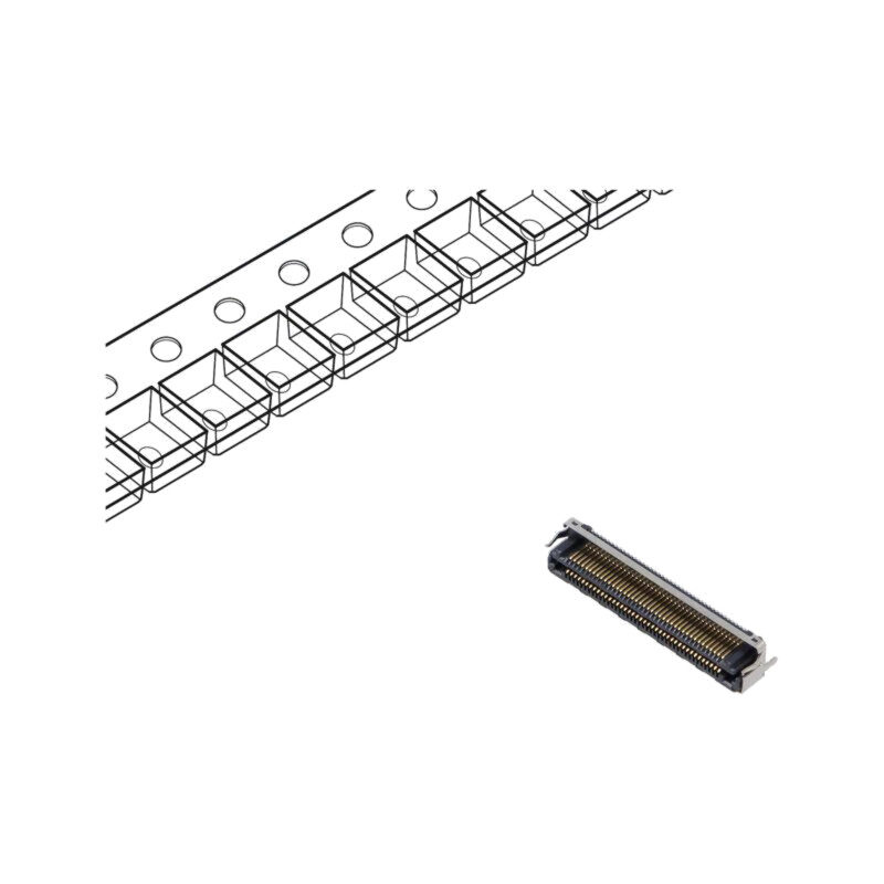 Conector: PCB-PCB; hermafrodit; PIN: 80; 0,5mm; LSHM; gold flash Conector: PCB-PCB; hermafrodit; PIN: 80; 0,5mm; LSHM; gold flash