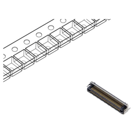 Conector: PCB-PCB; hermafrodit; PIN: 80; 0,5mm; LSHM; gold flash