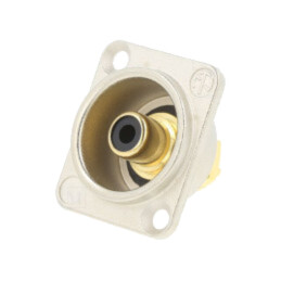 connector NYS367(RCA)BLACK IN NI D-HOUSING