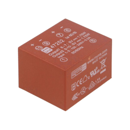 Convertor: AC/DC; 3,5W; Uintr: 85÷265VAC,120÷370VDC; Uieş: 5VDC