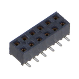 Conector: şiruri pini; mamă; PIN: 12; 2mm; aurit; SMT; soclu